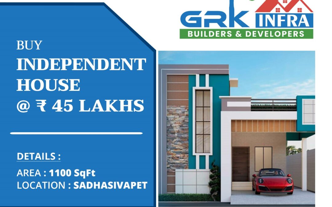 Pay 50% ( remaining Bank loan )Buy Independent House @ 45 Lakhs at Sadhashivapet