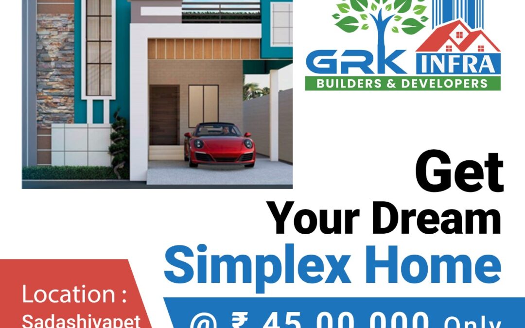 Get Your Dream Simplex Home @ ₹ 45,00,000 only at Sadashivapet