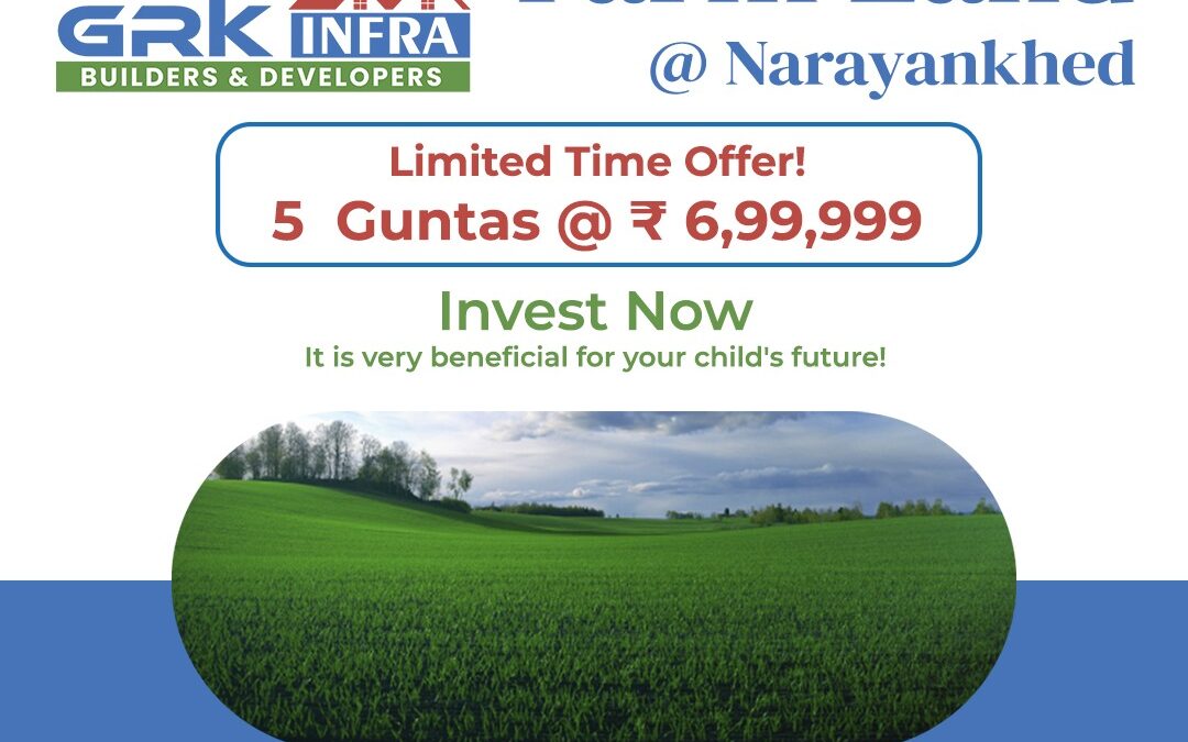 Sukhibhava Golden Farms, Farmland @ Narayankhed, Limited Time Offer! 5 Guntas @ ₹ 6,99,999.