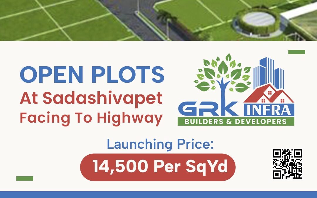 Open Plots at Sadashivapet, Facing to Highway. Launching Price: ₹ 14,500/SqYd