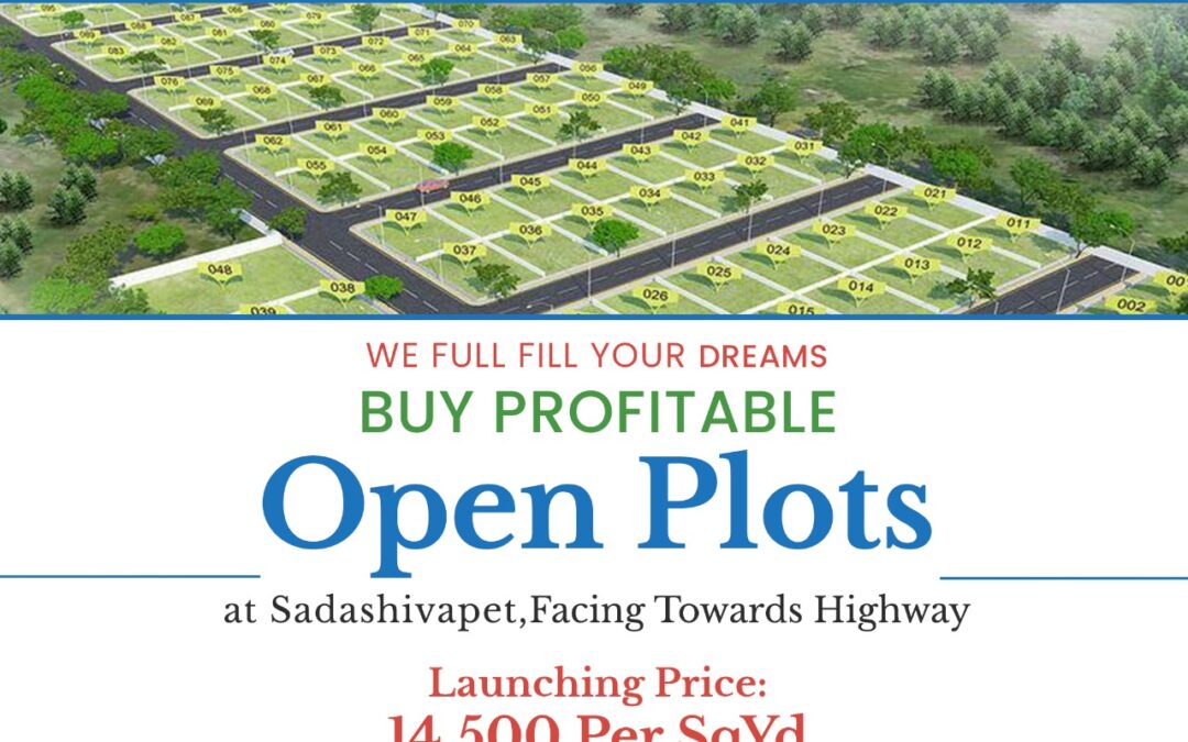 Buy Profitable, Open Plots at Sadashivapet, Facing towards Highway