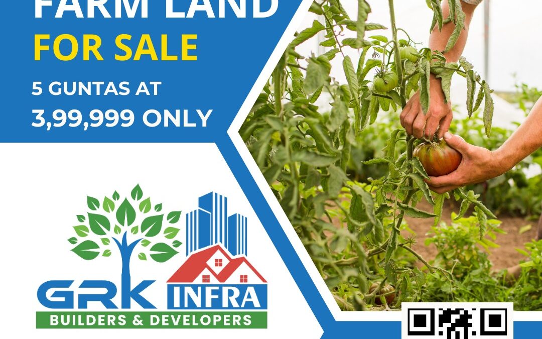 Oraganic Farm Land. 5 Guntas at Just 3,99,999 Only.